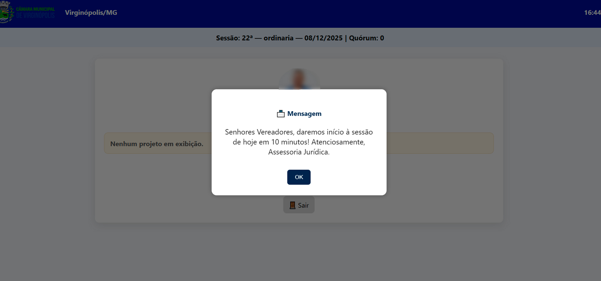 Mensagens internas